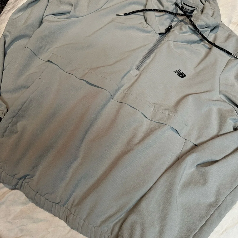 New Balance Light Blue Pullover Jacket